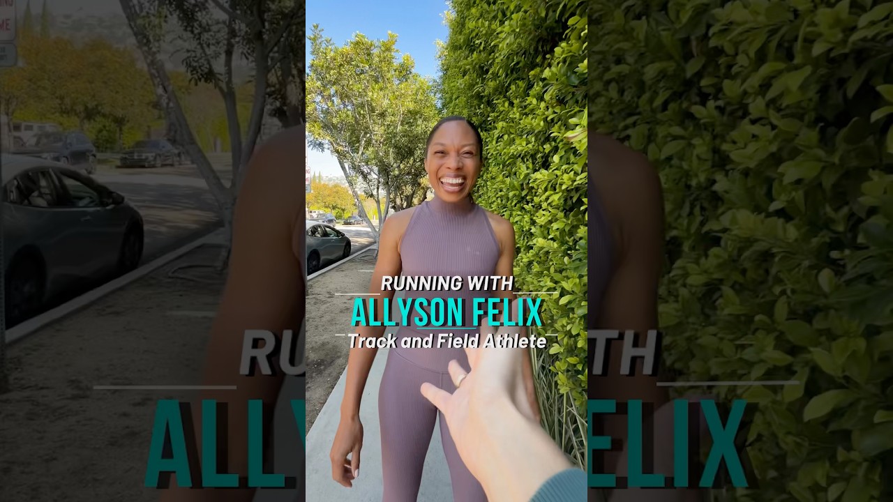 Running with the most decorated track & field athelete, Allyson Felix! Listen to our podcast!