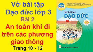 Vở Bài Tập Đạo Đức Lớp 3 Bài 2 | An Toàn Khi Đi Trên Các Phương Tiện Giao Thông | Chân Trời Sáng Tạo
