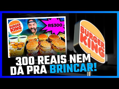 Reagindo ao @CorbucciEats  gastando TREZENTOS REAIS no BK de uma vez