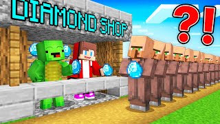 Mikey and JJ Opened a DIAMOND SHOP for Villagers in Minecraft (Maizen)