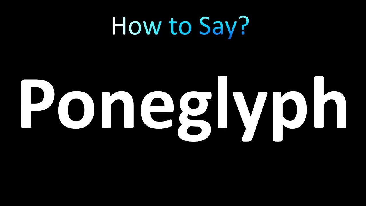 How to pronounce Poneglyph