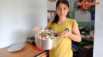 Nấu nồi Cá Lóc Đồng Hấp Bầu nước cốt dừa Siêu to Khổng lồ - Món ăn Vlogs