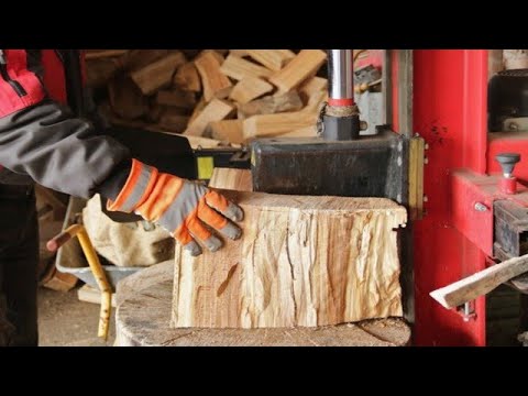 🔥Fast Vertical Wood Splitter Machine Firewood Wood Log Splitters - YouTube