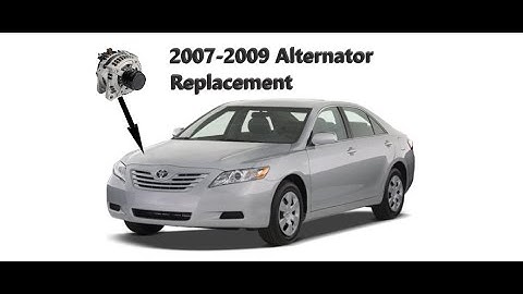 2007-2009 Toyota Camry alternator replacement without draining coolant!