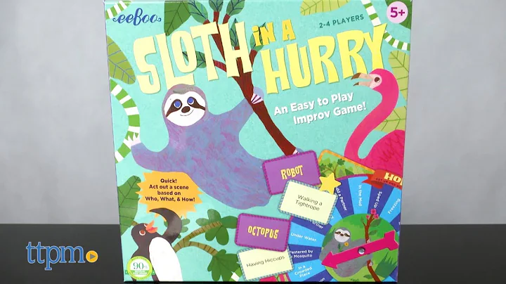 Sloth in a Hurry from eeBoo