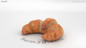 Croissant 3D model by 3DModels.org