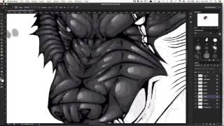 "The Iron Wolf" Illustration Time - Lapse by Marc Strohwig