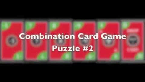 Combination Card Game Puzzle #2