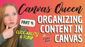 Organizing Content in Canvas ~ Part 4: Click-Ability & Flow