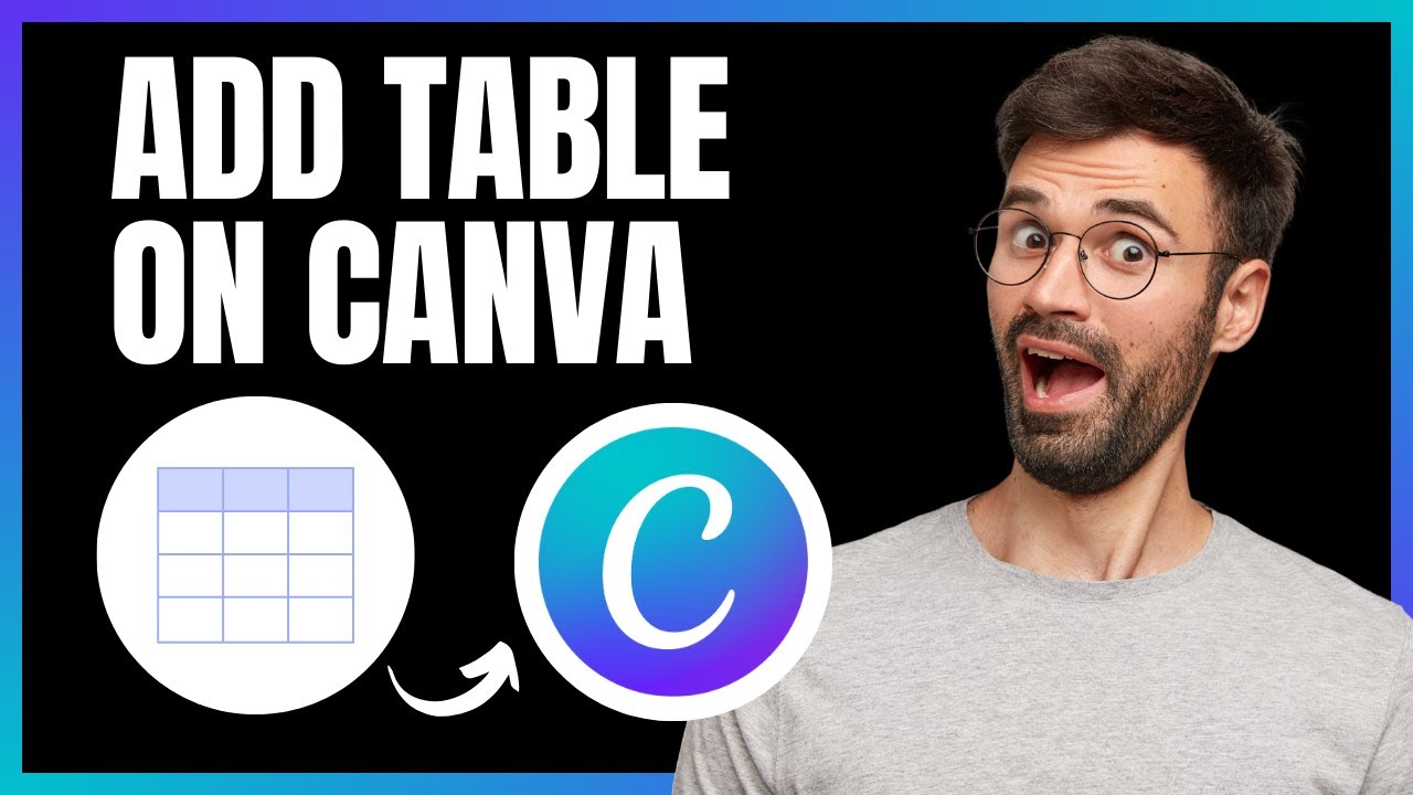 How to add table in canva full guide youtube