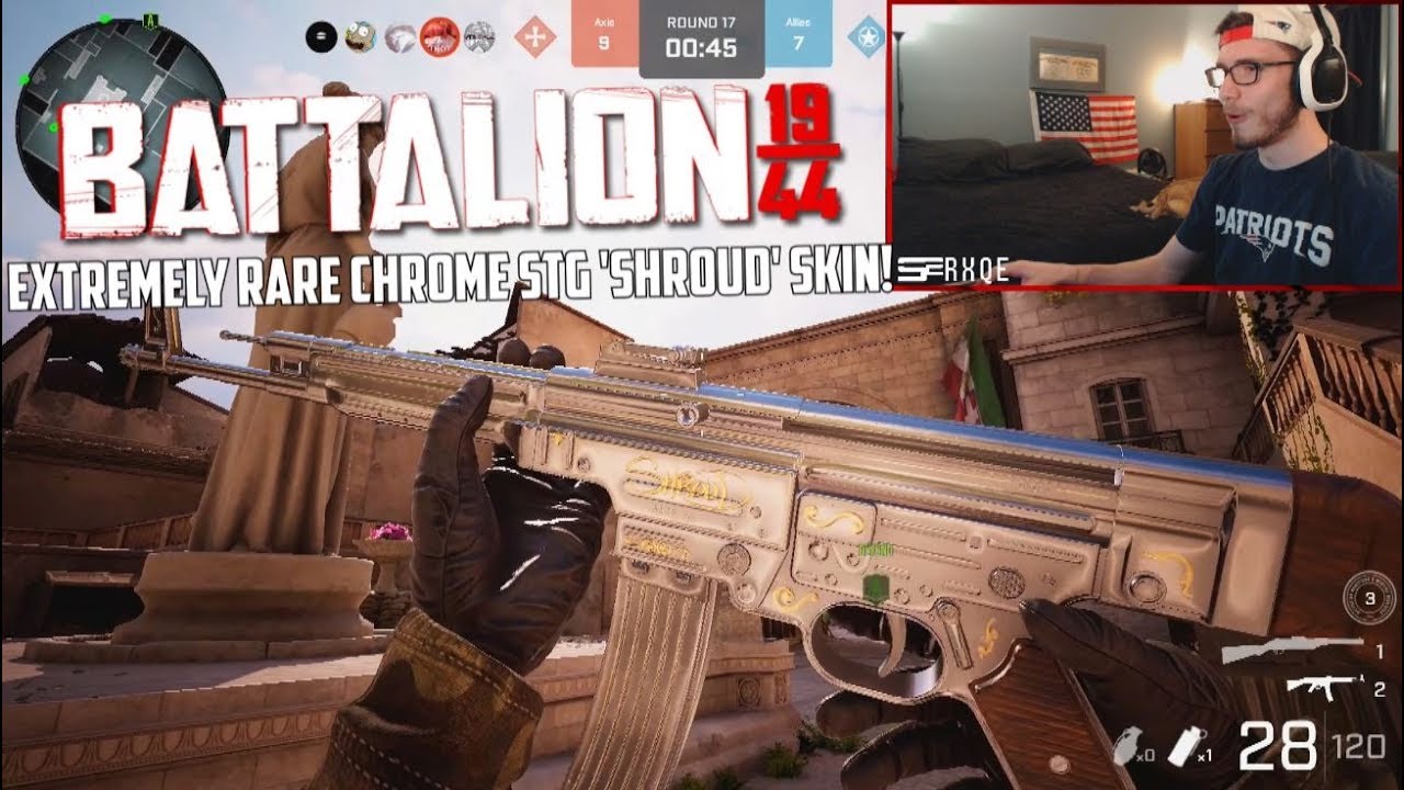 EXTREMELY RARE CHROME STG SHROUD SKIN! (Battalion 1944)