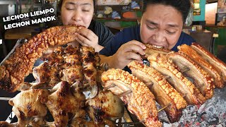 Lechon Liempo, Lechon Manok, Kinilaw, Halo-halo at iba ang kinain namin ni misis