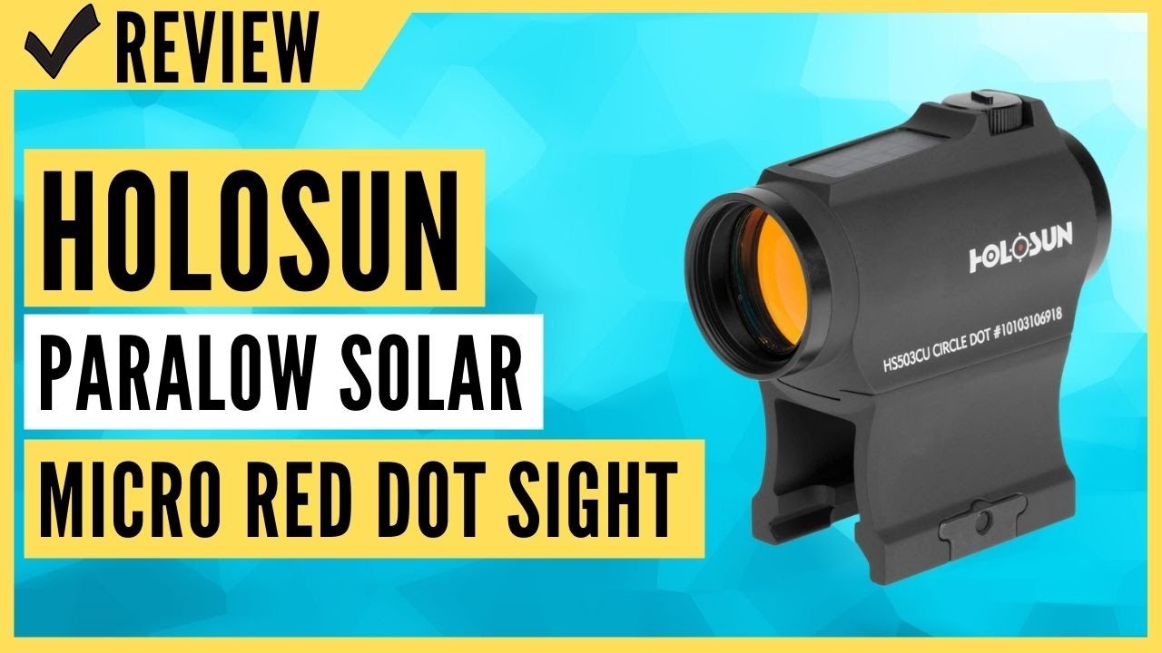 Holosun HS503CU Red Dot Sight – Circle Dot Reticle, Solar Failsafe & CR2032, MAO Finish