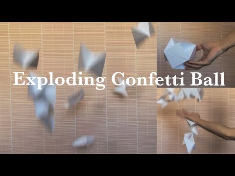 Origami Exploding Confetti Ball