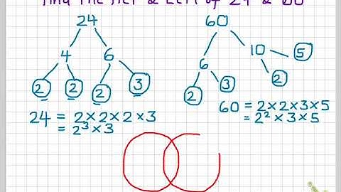 HCF and LCM using Venn Diagrams