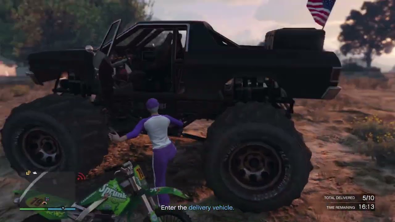 GTA5Online - Guusje Goes Monstertrucking Some Wares