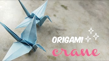 How to Make an Easy Origami Crane | Step-by-Step Tutorial