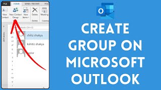 How To Create Group Email In Microsoft Outlook (2024) | Make Contact Group In Outlook