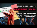 TIER LIST de las PELÍCULAS de RESIDENT EVIL - ¿CUÁL es la MENOS MALA?