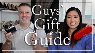 HOLIDAY GIFT GUIDE FOR GUYS - Fiance's Ideas for Gift Giving to Men - Tips for Boyfriend Husband by CLSSC Caroline 316 views 3 years ago 13 minutes, 56 seconds