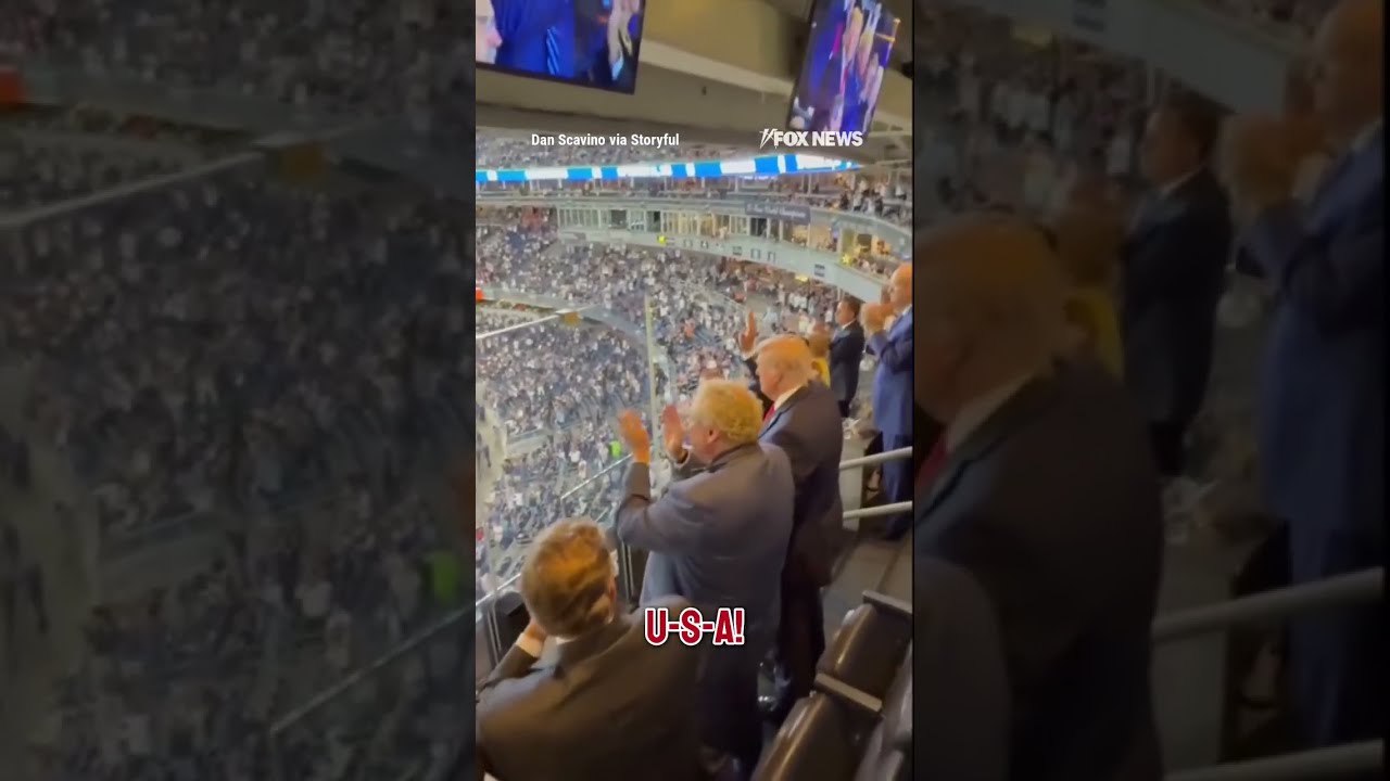 Video Shows Trump Seated Behind A Newly Installed Protective Screen Shorts Usa News