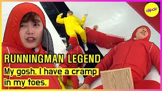[RUNNINGMAN] My gosh. I have a cramp in my toes. (ENGSUB)
