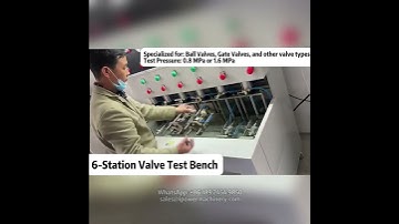 6-Station Valve Test Bench | Ball, Gate & Globe Valve Testing Machine