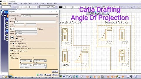#Catia V5 Drafting Angle Of Projection