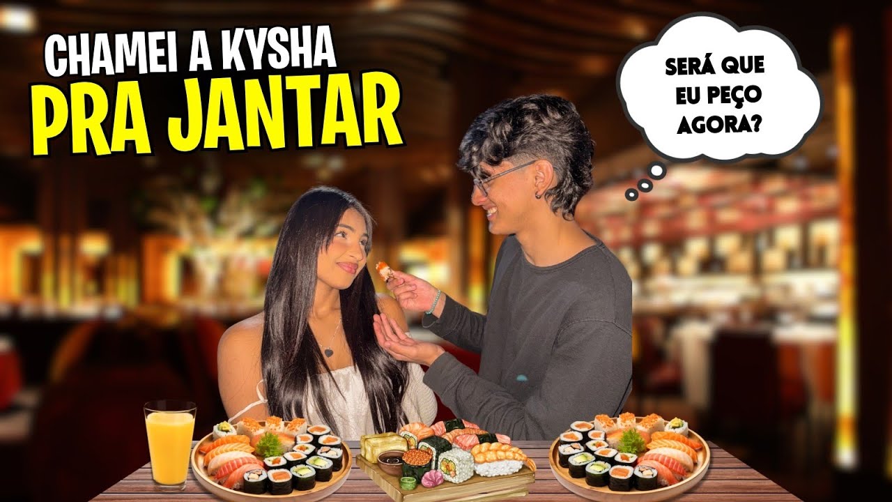 Levei a Kysha para um jantar romântico😱 •Fomos surpreendidos no final!