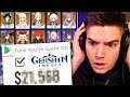 I pulled EVERY 5 Star Unit in Genshin Impact, but how much did it cost?