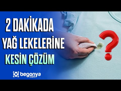 Çamaşırlardan Yağ Lekesi Nasıl Çıkar? / 2 Daikada Püf Noktalar