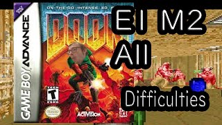 Doom GBA E1M2 All Difficulties