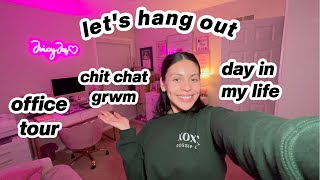 Let&#39;s Hang Out 👯‍♀️ Chit Chat GRWM, New Goals, Office Tour, Hauls &amp; More!