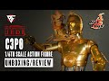 Hot toys c3po star wars return of the jedi figure  review and unboxing