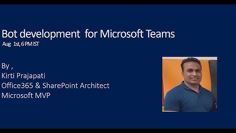 Bot development for Microsoft Teams