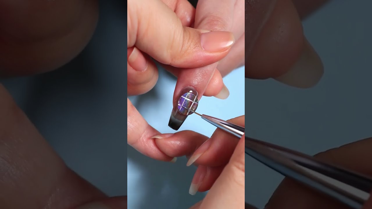 Extension Gel x Metallic Drawing Nail Art BORN PRETTY YouTube