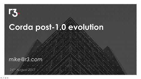 Corda Use Case Videos - Corda Architecture. I Centre of Excellence for Blockchain Technologies