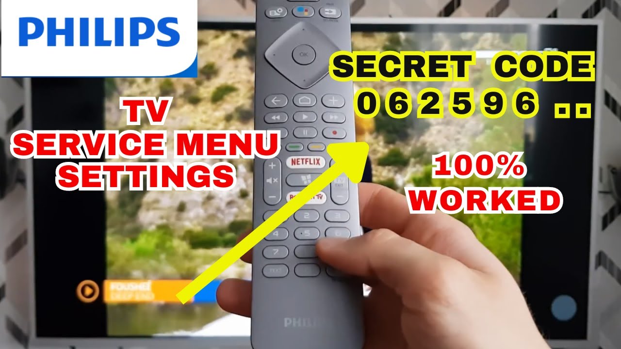 How to Access Service Menu Settings on Philips Smart TV Secret Hidden