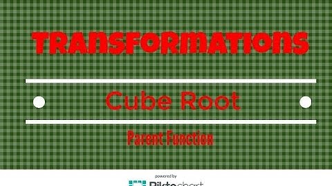 How to:  Transformation of the Cube Root Parent Function