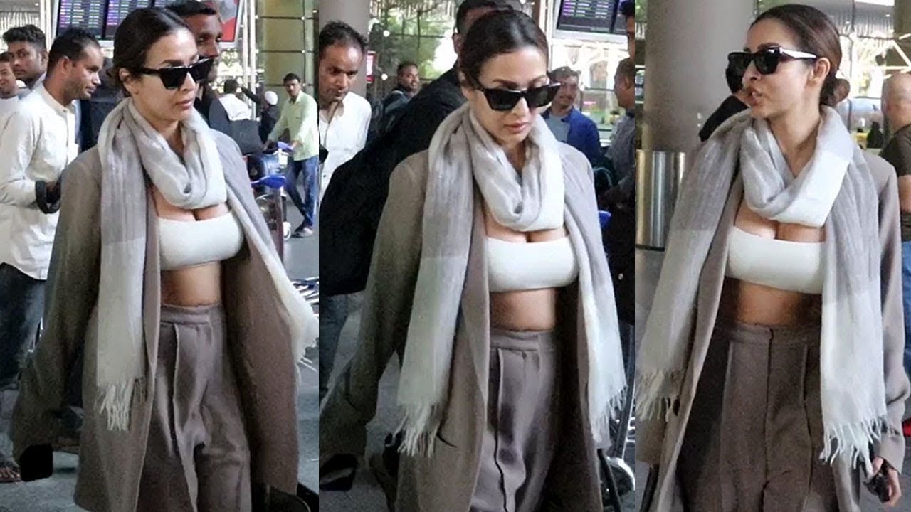 Uff Her Latak Matak Walk ðŸ¤ª Malaika Arora Purposely Flaunnting Her Huge  Cleavage In Open Jacket - YouTube