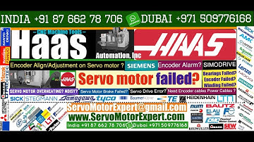Haas CNC Siemens SINUMERIK,Encoder Alignment servo motor,Servo motor Repair,Encoder repair services