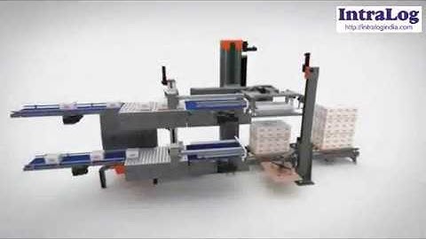 Automated Full Layer Palletizing With Shrink Wrapping