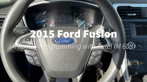 2015 FORD FUSION FLIP KEY PROGRAMMING WITH Autel IM 608