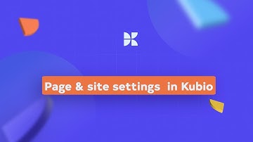 Meet the Kubio Page Editing Panel