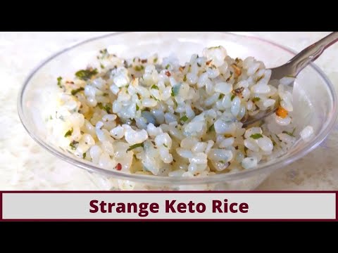 The Best And Strangest Keto Rice (Gluten Free And Nut Free)