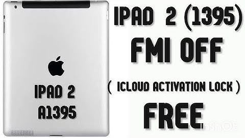 IPAD 2 A1395 WIFI FMI OFF BY IREPAIR P10 BOX FREE