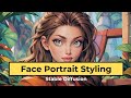 Easy face portrait styling in stable diffusion controlnet  ipadapter