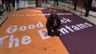 Giant football shirt!