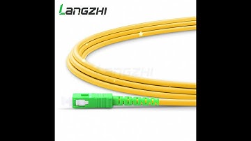 SC APC to SC APC Armored Fiber Patch Cable Patch Cord Jumper Simplex Single Mode PVC