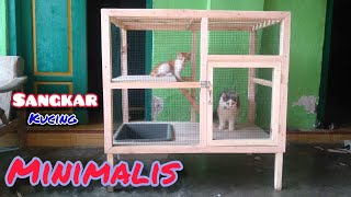 how to make a minimalist cat cage from wood